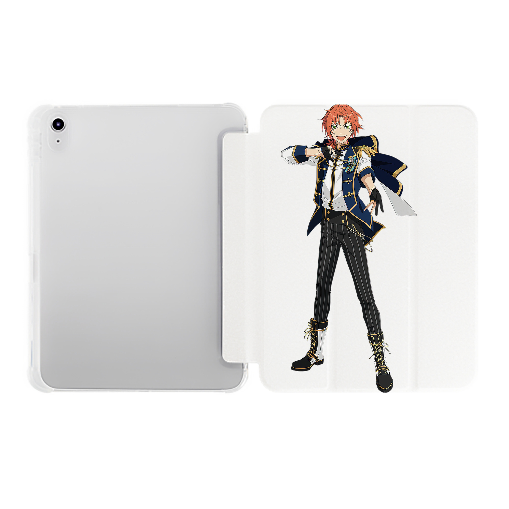 （画像用） あんさんぶるスターズ! Ensemble Stars IPad ケース ペン収納付き 三つ折りスタンド PUレザー×シリコン 対応機種9.5/10.5/10.9インチ